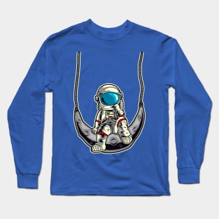 astronaut crescent swing Long Sleeve T-Shirt